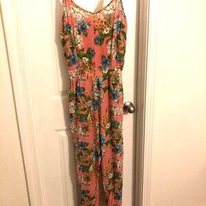 Ci Sono Floral Jumpsuit sz M